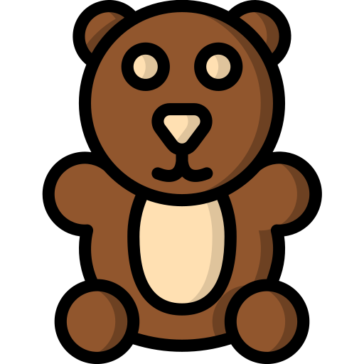 oso de peluche icono gratis