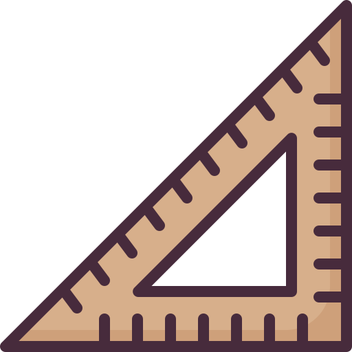 Ruler Generic Outline Color icon