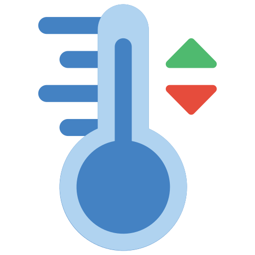 temperatura caliente icono gratis