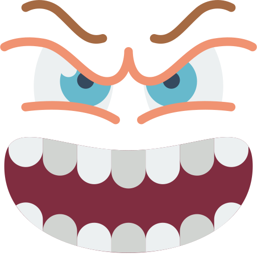 enojado icono gratis