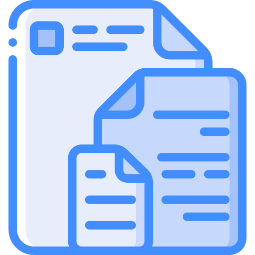 Document Basic Miscellany Blue icon