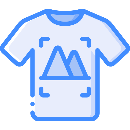 T shirt Basic Miscellany Blue icon