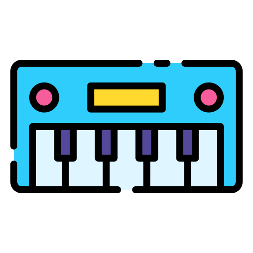 teclado de piano icono gratis