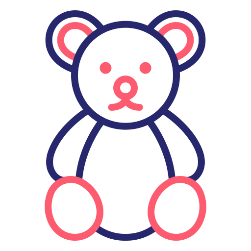 Teddy bear Generic Outline Color icon