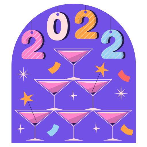 New year free sticker