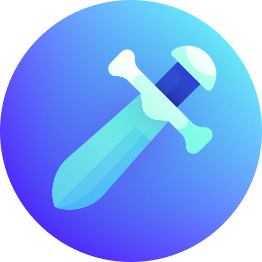 Sword Gradient Galaxy Gradient icon