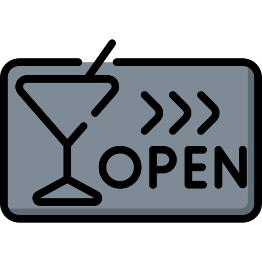 Open sign free icon
