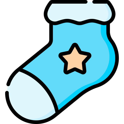 Baby socks Special Lineal color icon