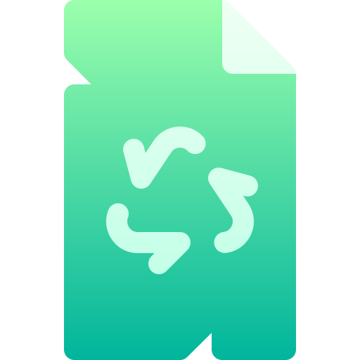 reciclaje de papel icono gratis