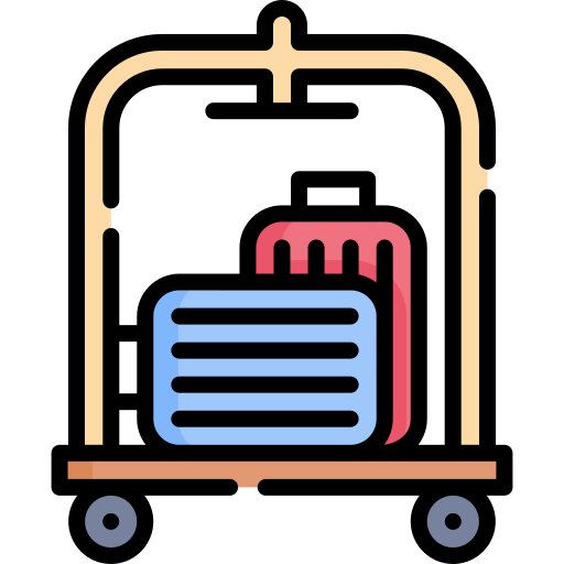 chariot à bagages Icône gratuit chariot à bagages Icône gratuit