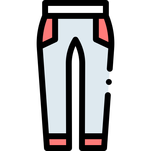 Pants Detailed Rounded Lineal color icon