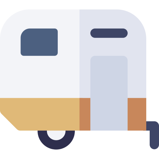 Caravan Basic Rounded Flat icon