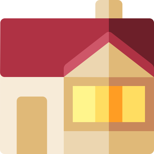 Bungalow Basic Rounded Flat icon