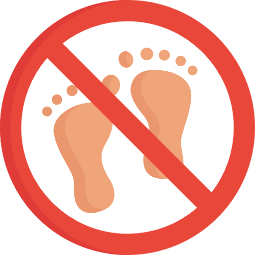 descalzo icono gratis