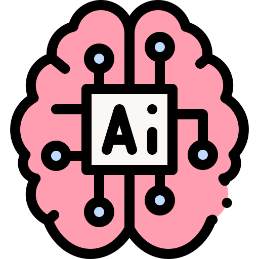 Brain Detailed Rounded Lineal color icon