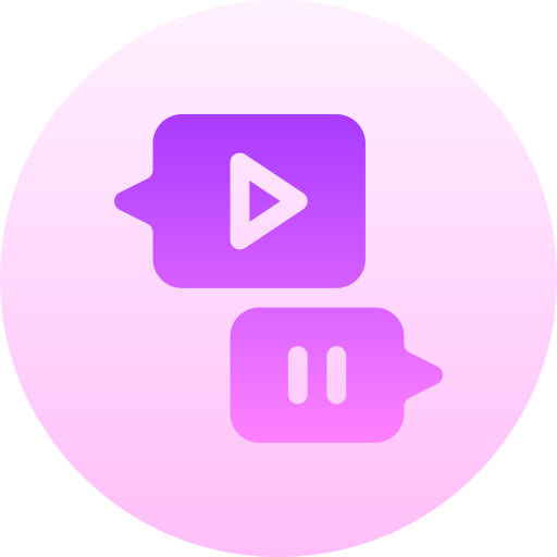 mensaje de video icono gratis