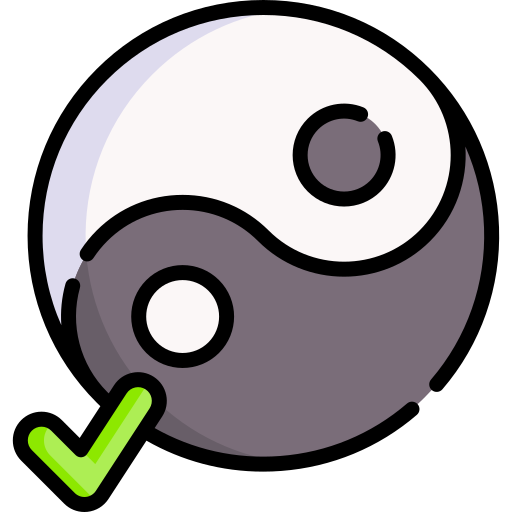 yin yang icono gratis