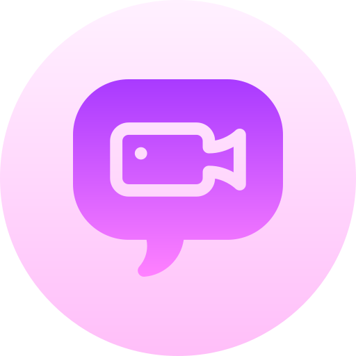 chat de video icono gratis