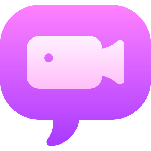 chat de video icono gratis