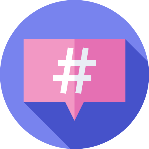 Hashtag - Free social icons