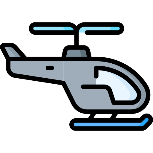 Helicopter Special Lineal Color Icon