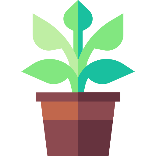 Plant pot Basic Straight Flat icon