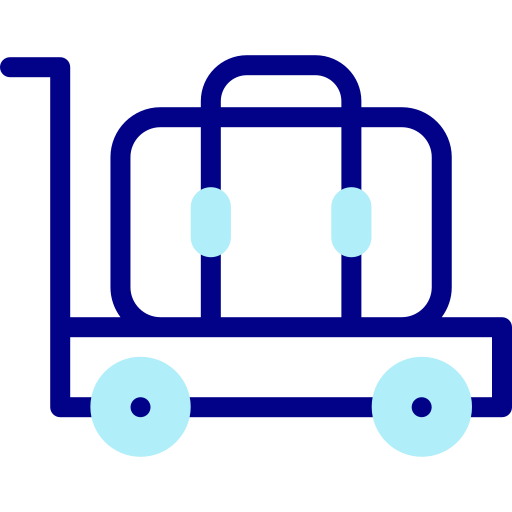 Luggage cart - Free travel icons