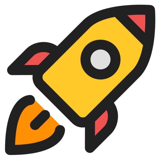 Rocket Generic Outline Color icon