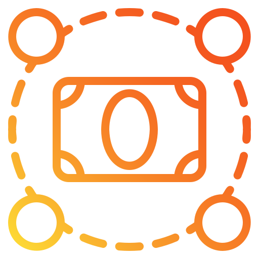 recaudación de fondos icono gratis