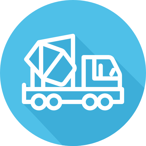 Concrete mixer free icon