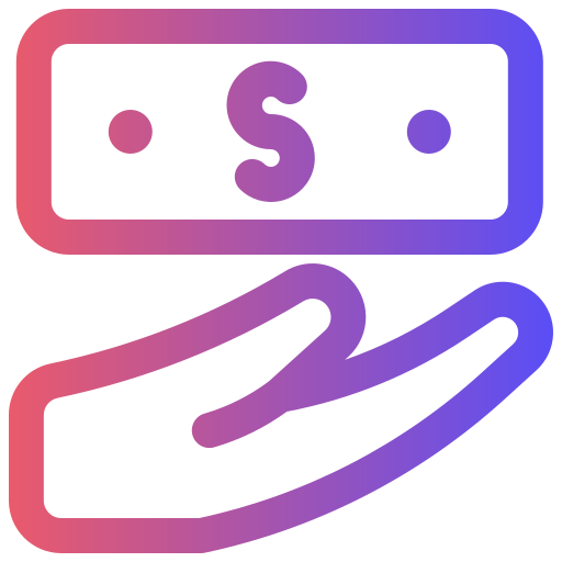 recibir dinero icono gratis