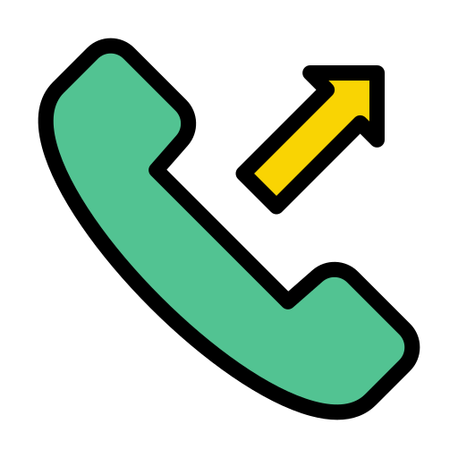 Telephone Vector Stall Lineal Color icon