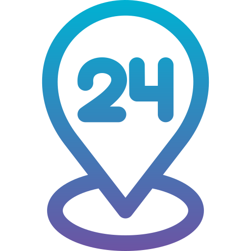 24 heures Icône gratuit