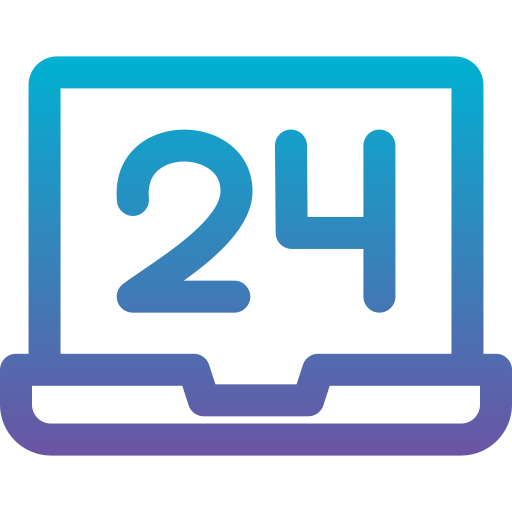 24 hours Generic Gradient icon