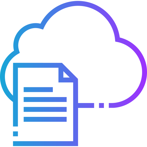 Cloud data - free icon