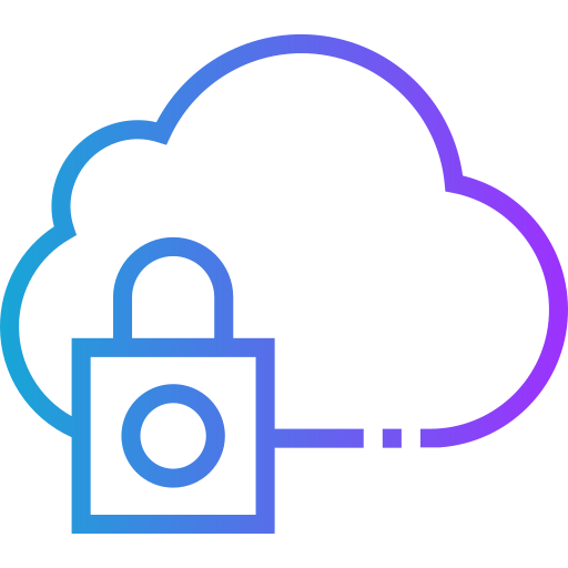 seguridad de datos icono gratis
