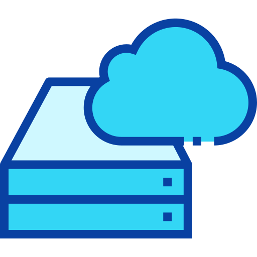 almacenamiento en la nube icono gratis