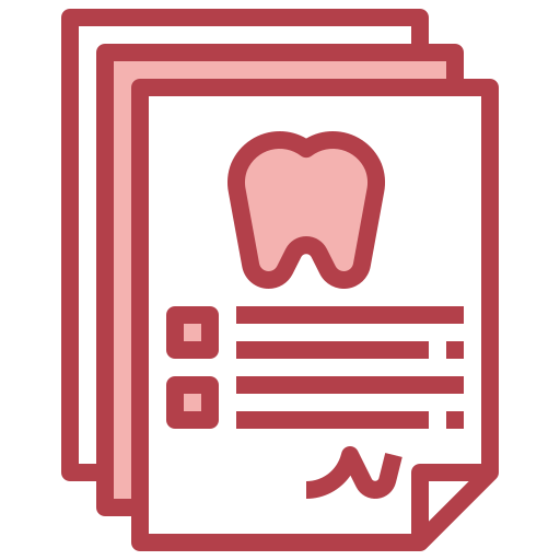 informe dental icono gratis