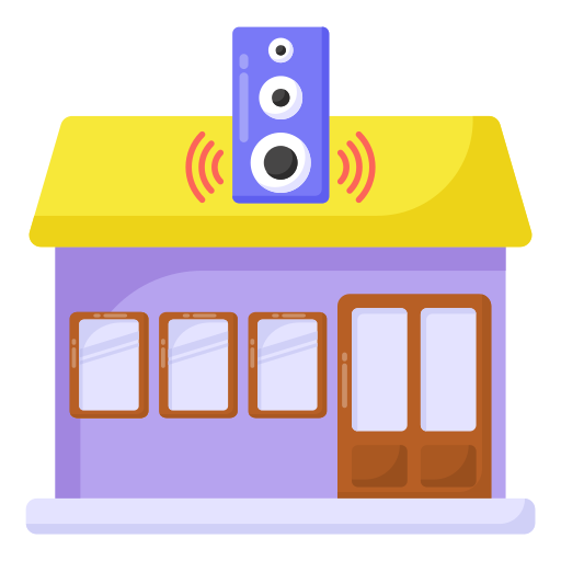 tienda de música icono gratis