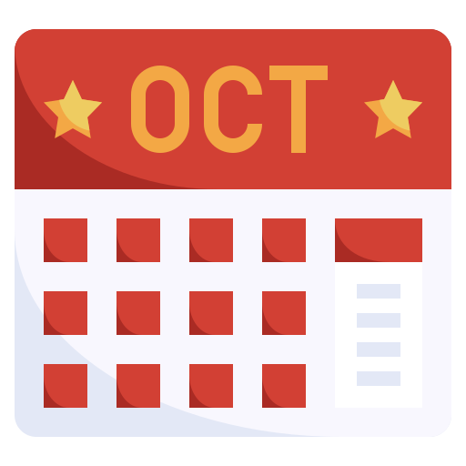 octubre icono gratis