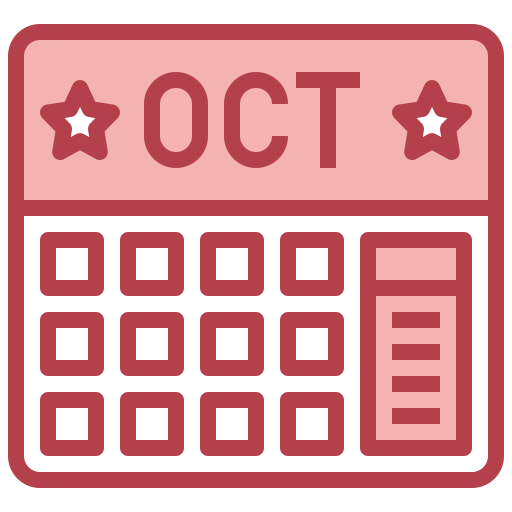 octubre icono gratis