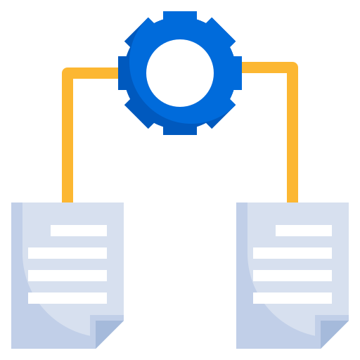 integración de datos icono gratis