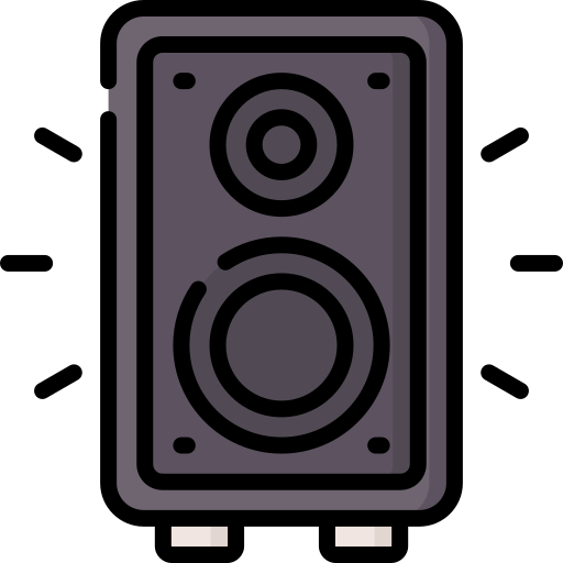 altavoz de música icono gratis