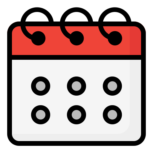 Calendar Generic Outline Color Icon