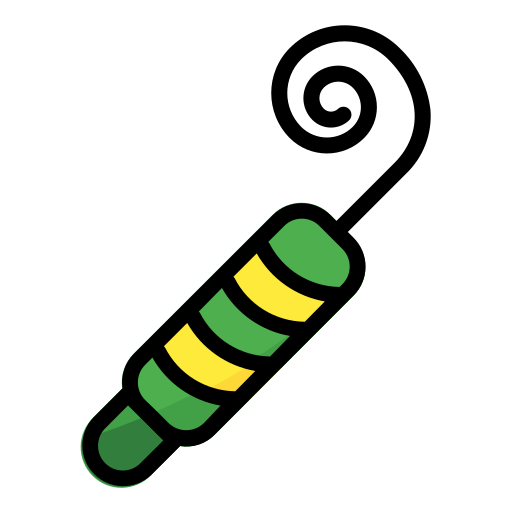 soplador de fiesta icono gratis