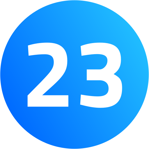 Number 23 Generic Circular icon