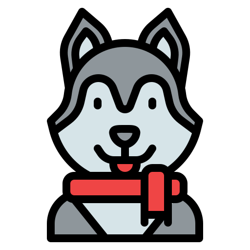 husky siberiano icono gratis