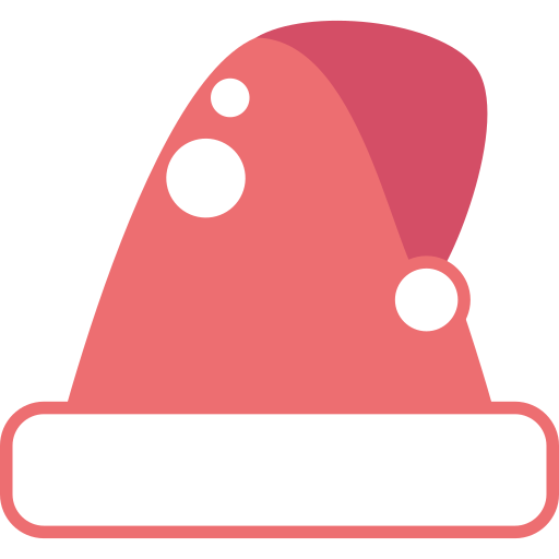 sombrero de santa icono gratis