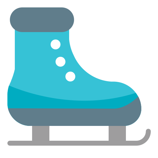 patines de hielo icono gratis