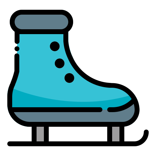 patines de hielo icono gratis